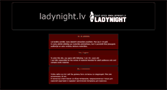 Desktop Screenshot of ladynight.lv